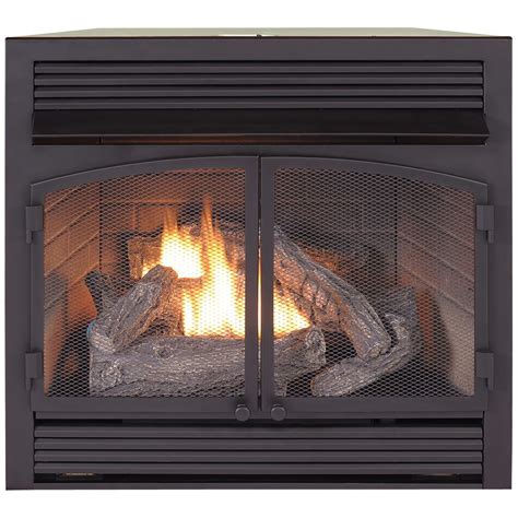 duluth forge dual fuel ventless gas fireplace insert